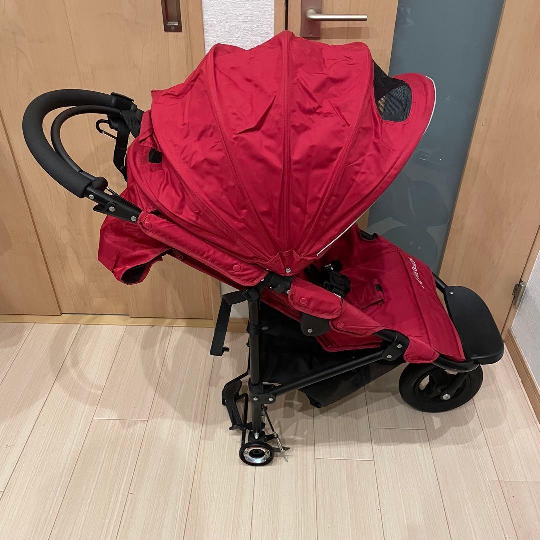 付属品多数 AirBuggy エアバギー ココブレーキ レッド ベビーカー