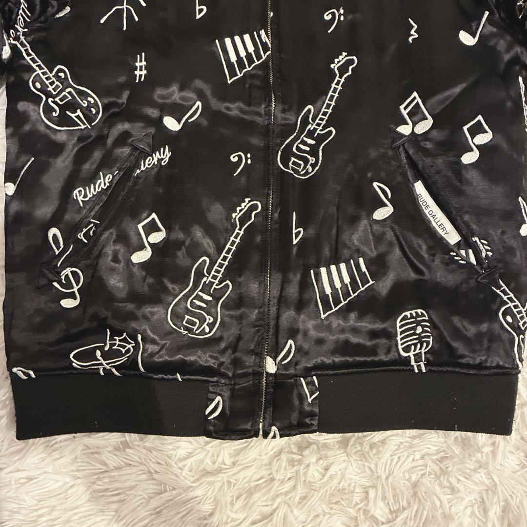 RUDE GALLERY スカジャン マリア 音符 刺繍 リバーシブル