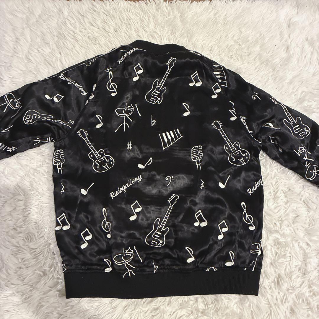 RUDE GALLERY スカジャン マリア 音符 刺繍 リバーシブル