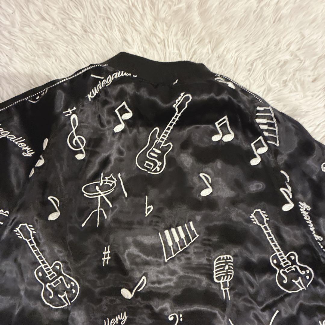 RUDE GALLERY スカジャン マリア 音符 刺繍 リバーシブル