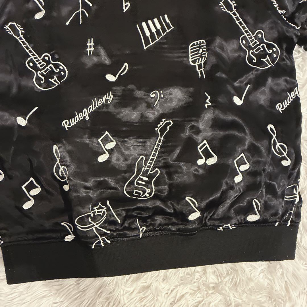 RUDE GALLERY スカジャン マリア 音符 刺繍 リバーシブル