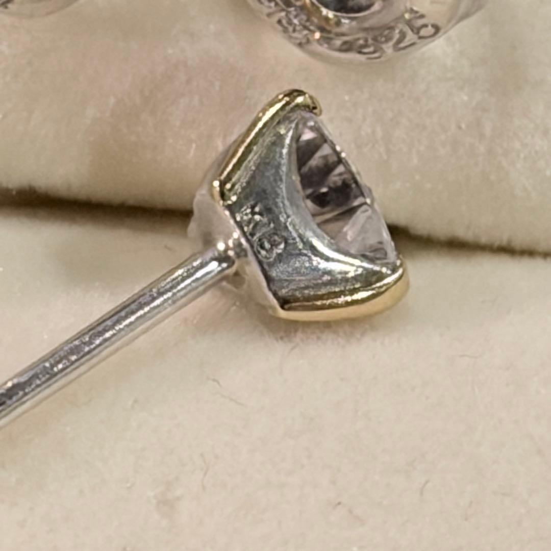 Star jewelry ハート　ピアス　k18 / 925