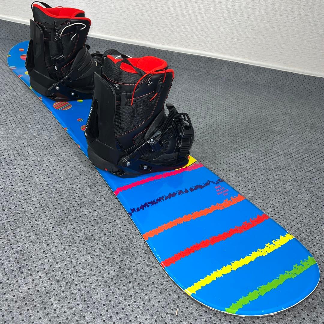 数回使用 キッズスノーボード SLQ 130cm＋バイン＋レースブーツ