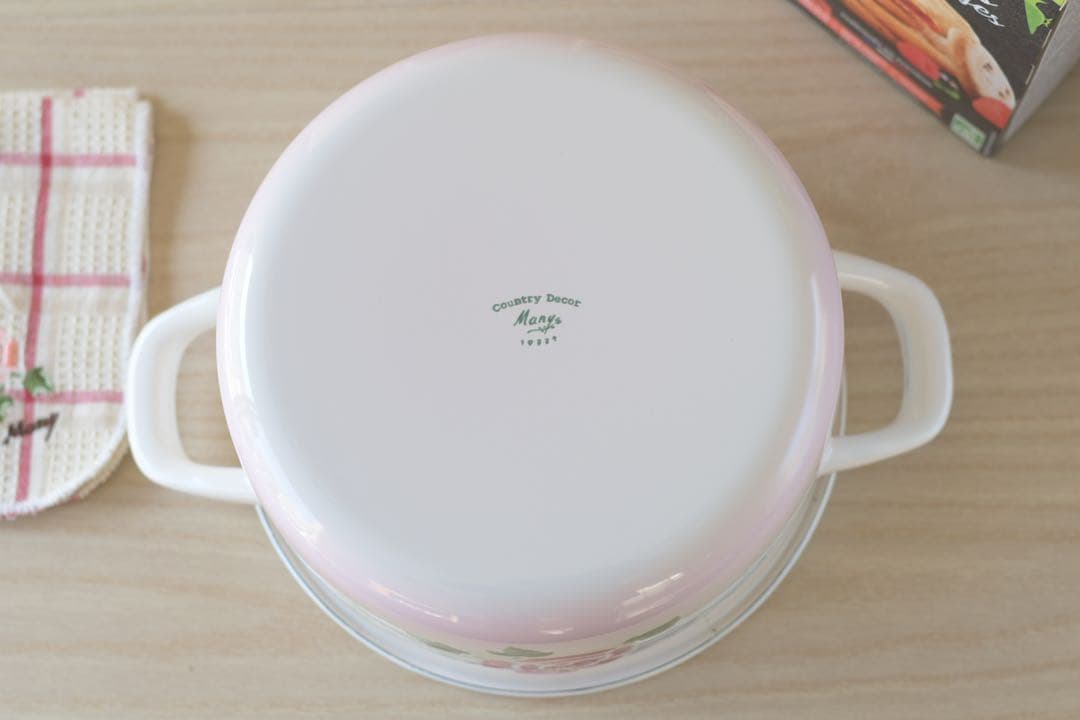 マニーローズ ホーロー 20cm キャセロール 両手鍋　新品