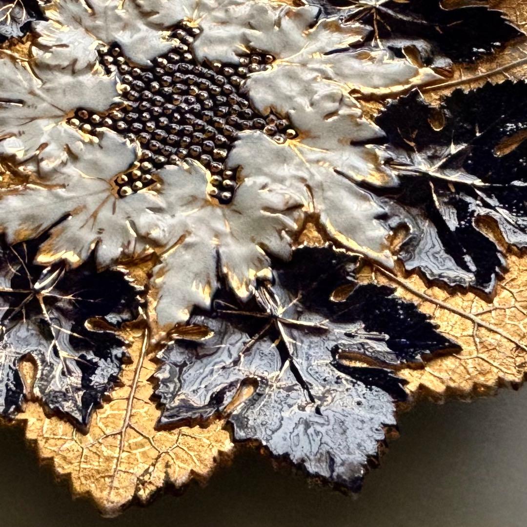 アンティーク　マイセン　豪華なリーフプレート　Meissen【稀少品・美術品】