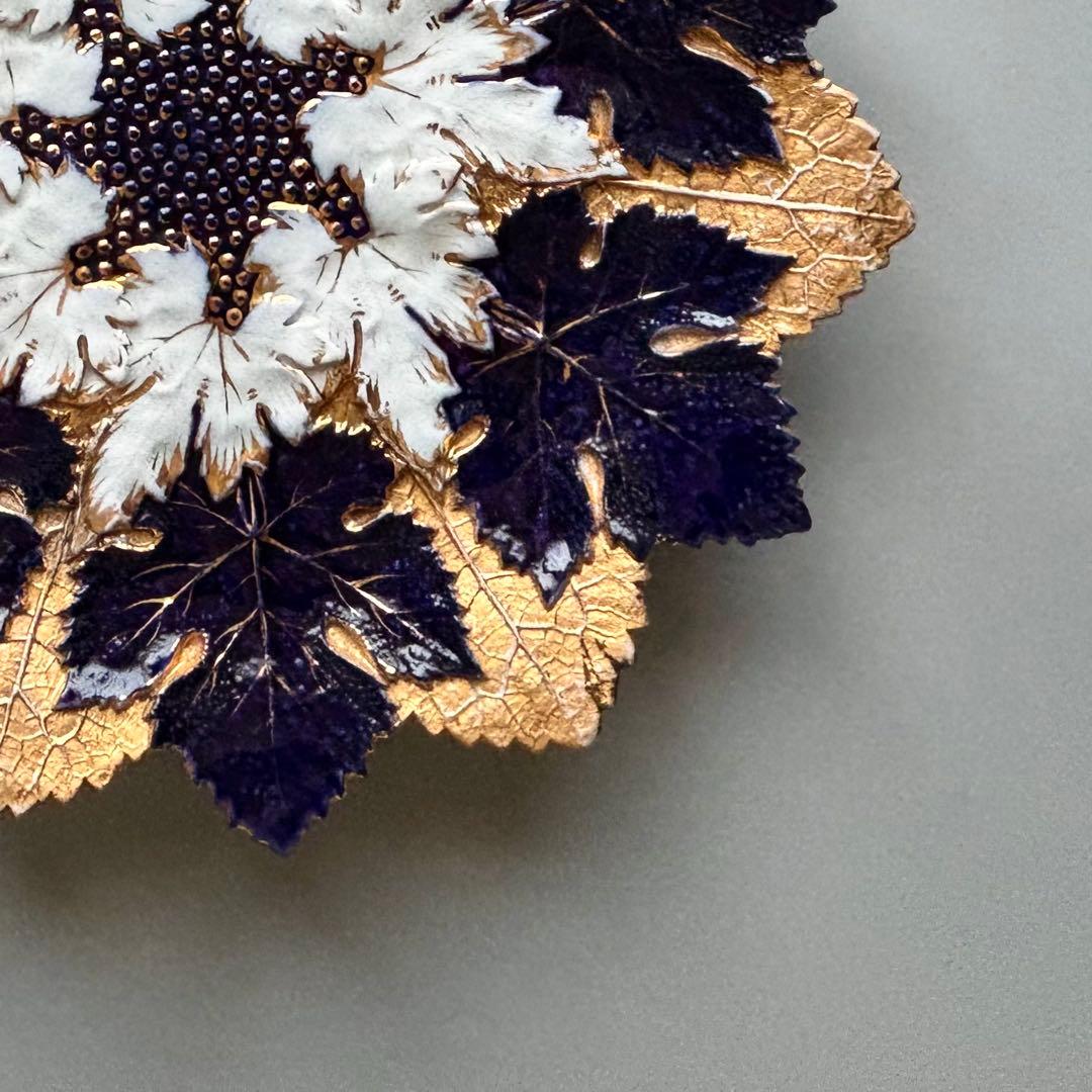 アンティーク　マイセン　豪華なリーフプレート　Meissen【稀少品・美術品】