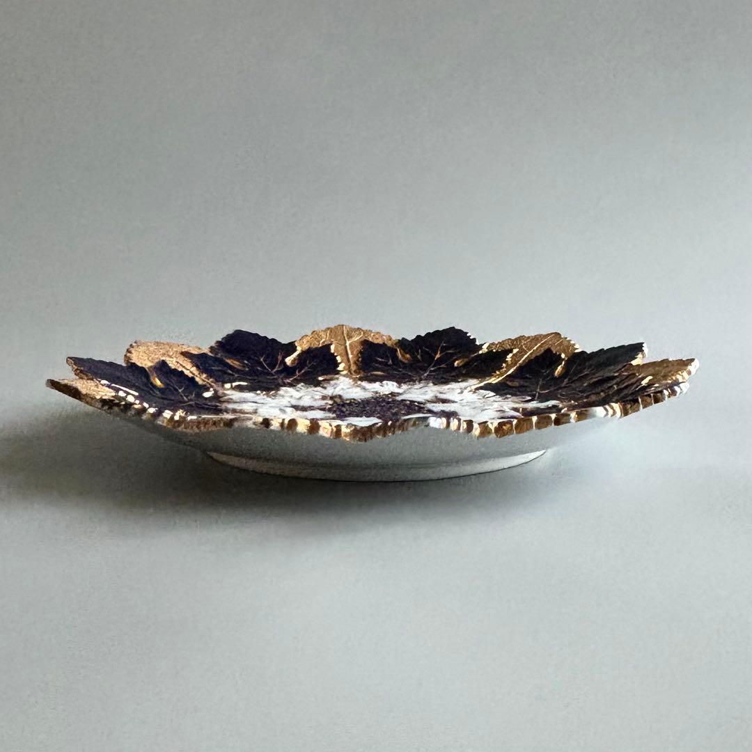 アンティーク　マイセン　豪華なリーフプレート　Meissen【稀少品・美術品】
