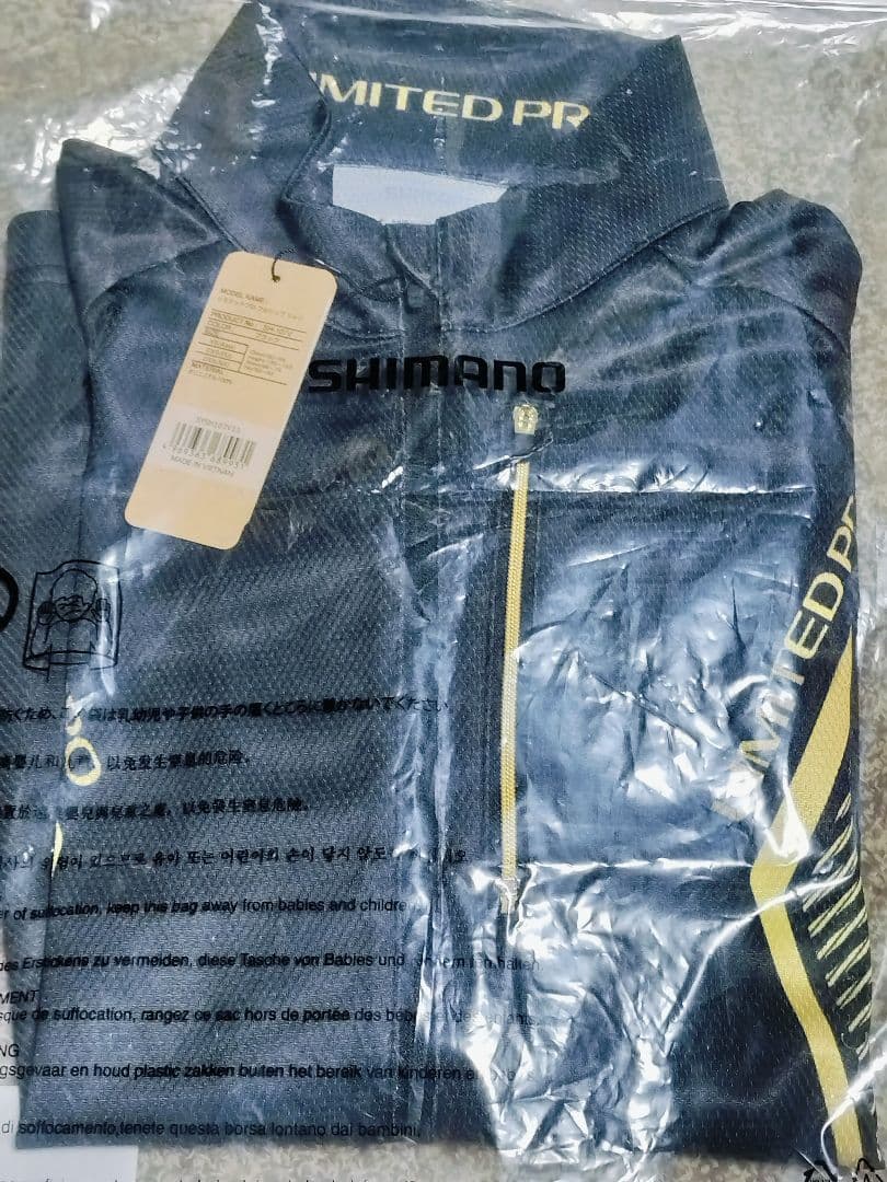 シマノ リミテッドプロ フルジップシャツ フィッシングジャケット XS ブラック