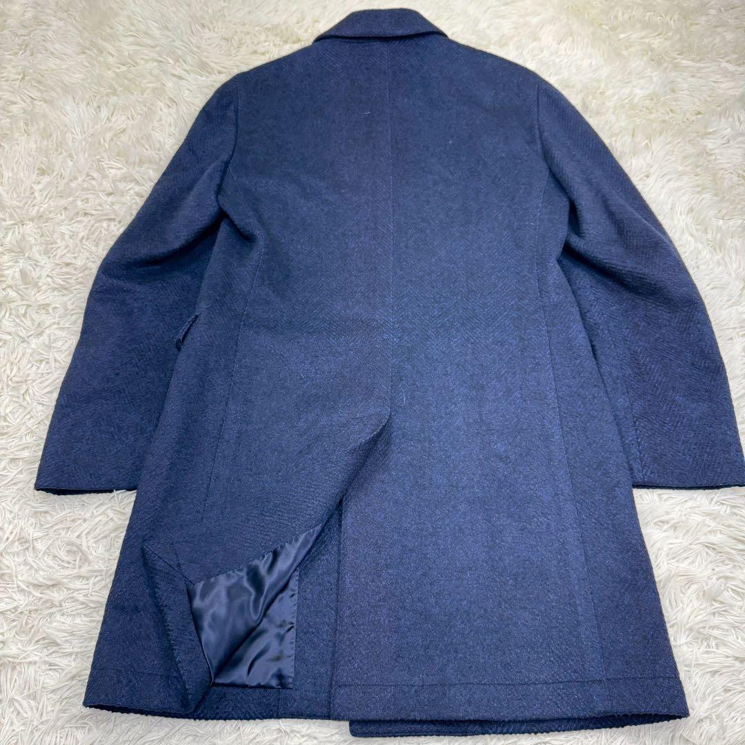 極上四者混✨ トゥモローランド カシミヤ シルク コロンボ ヘリンボーン コート