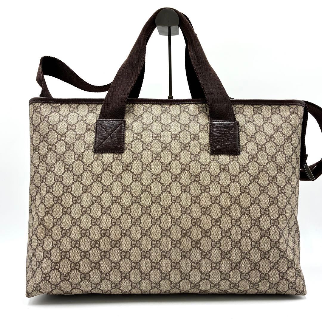 激レア・美品 グッチ 2way トートバッグ GG スプリーム ロゴ メンズ
