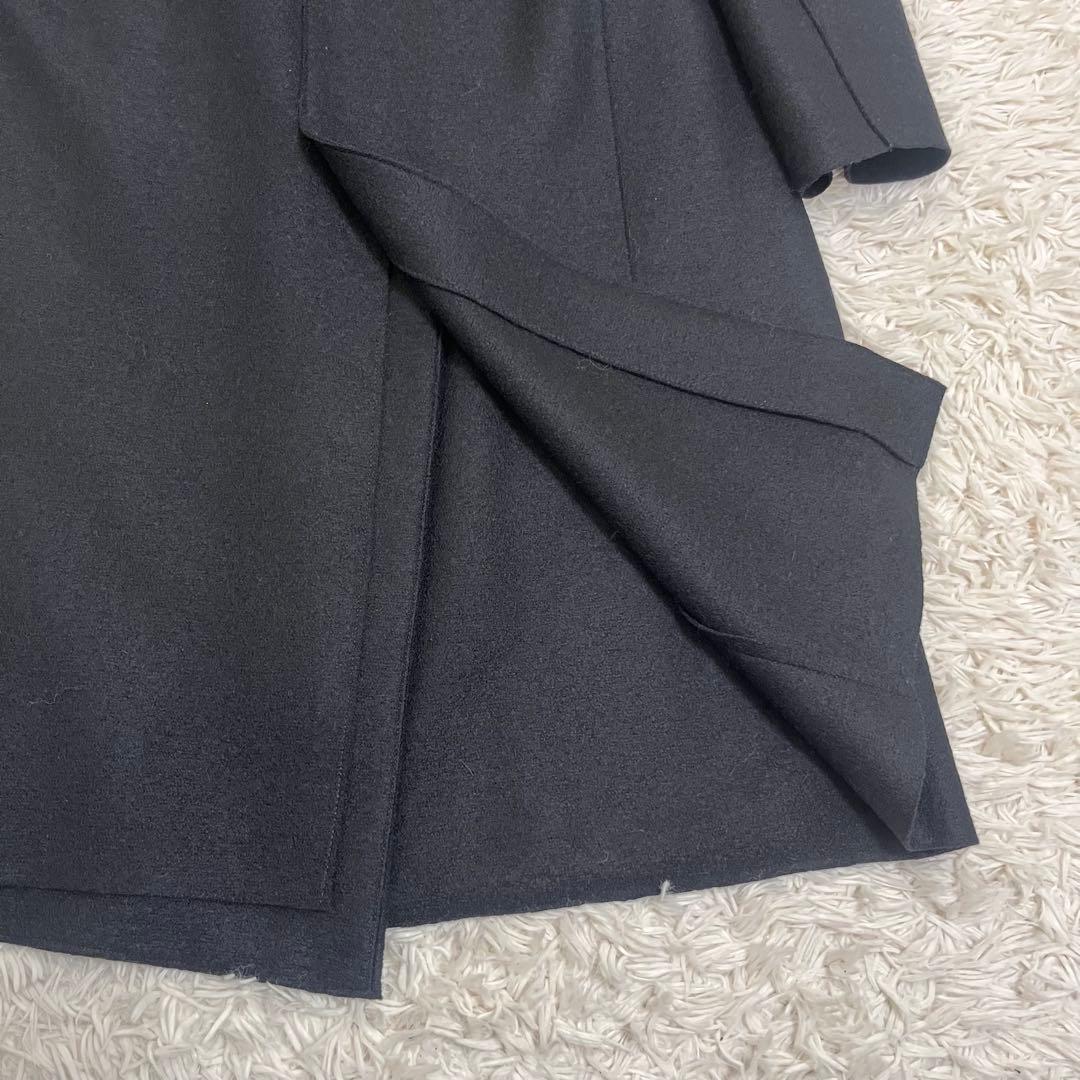 Moessmer for 23区　ダブル　チェスターコート　ベルト　ネイビー