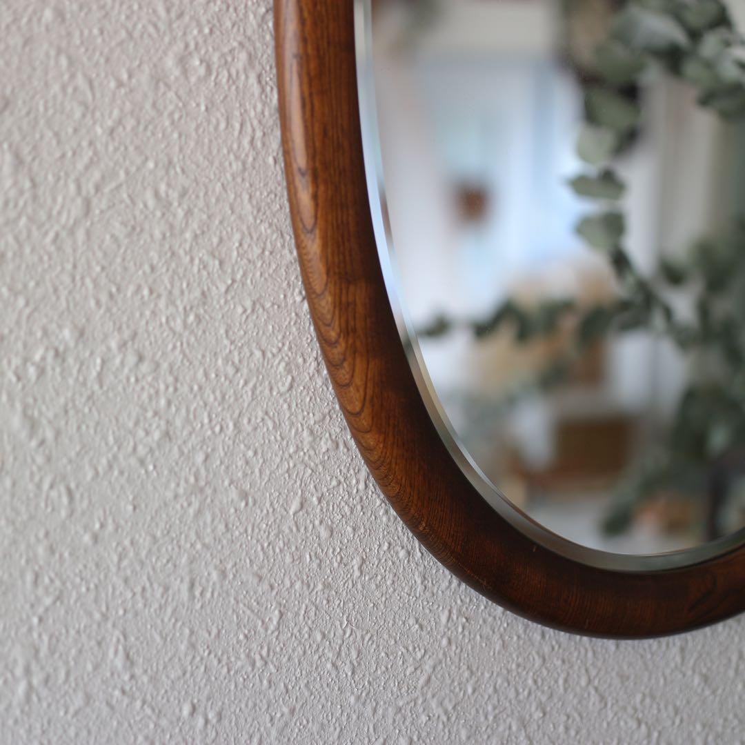 Karimoku / カリモク家具　マットな木枠　鏡