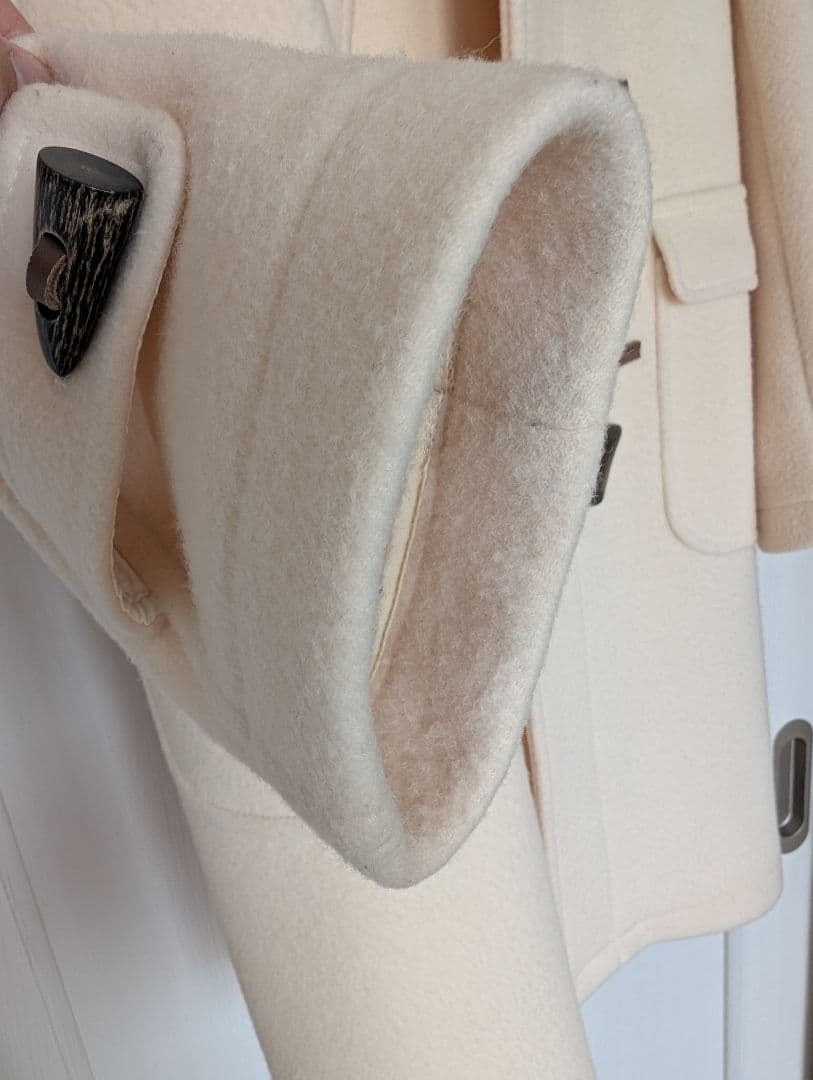 【美品です！】ユナイテッドアローズ★ロング ダッフルコート★38 オフホワイト