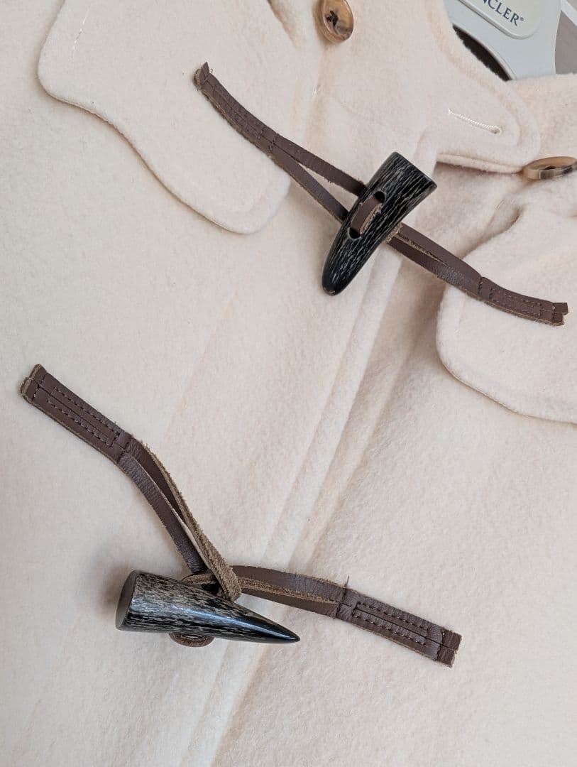 【美品です！】ユナイテッドアローズ★ロング ダッフルコート★38 オフホワイト