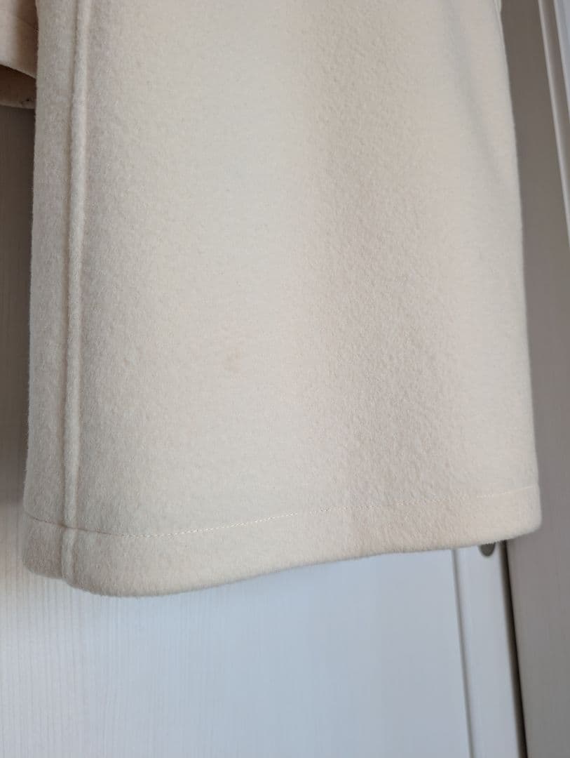 【美品です！】ユナイテッドアローズ★ロング ダッフルコート★38 オフホワイト