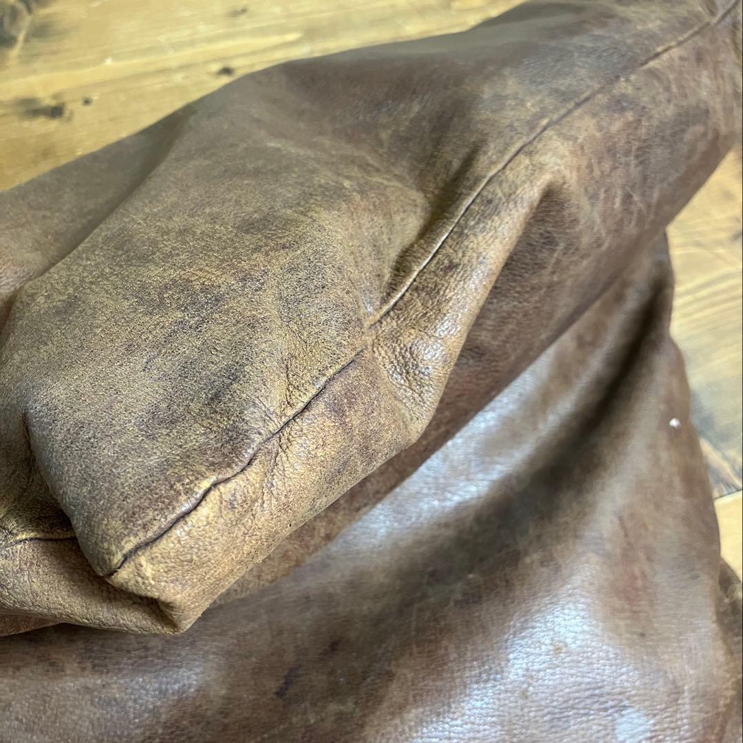 ヴィンテージ 革 座布団 2枚