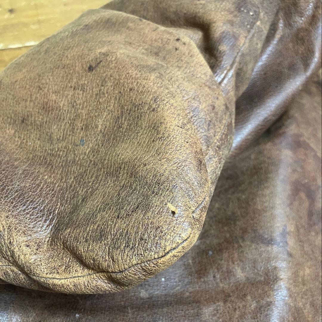 ヴィンテージ 革 座布団 2枚