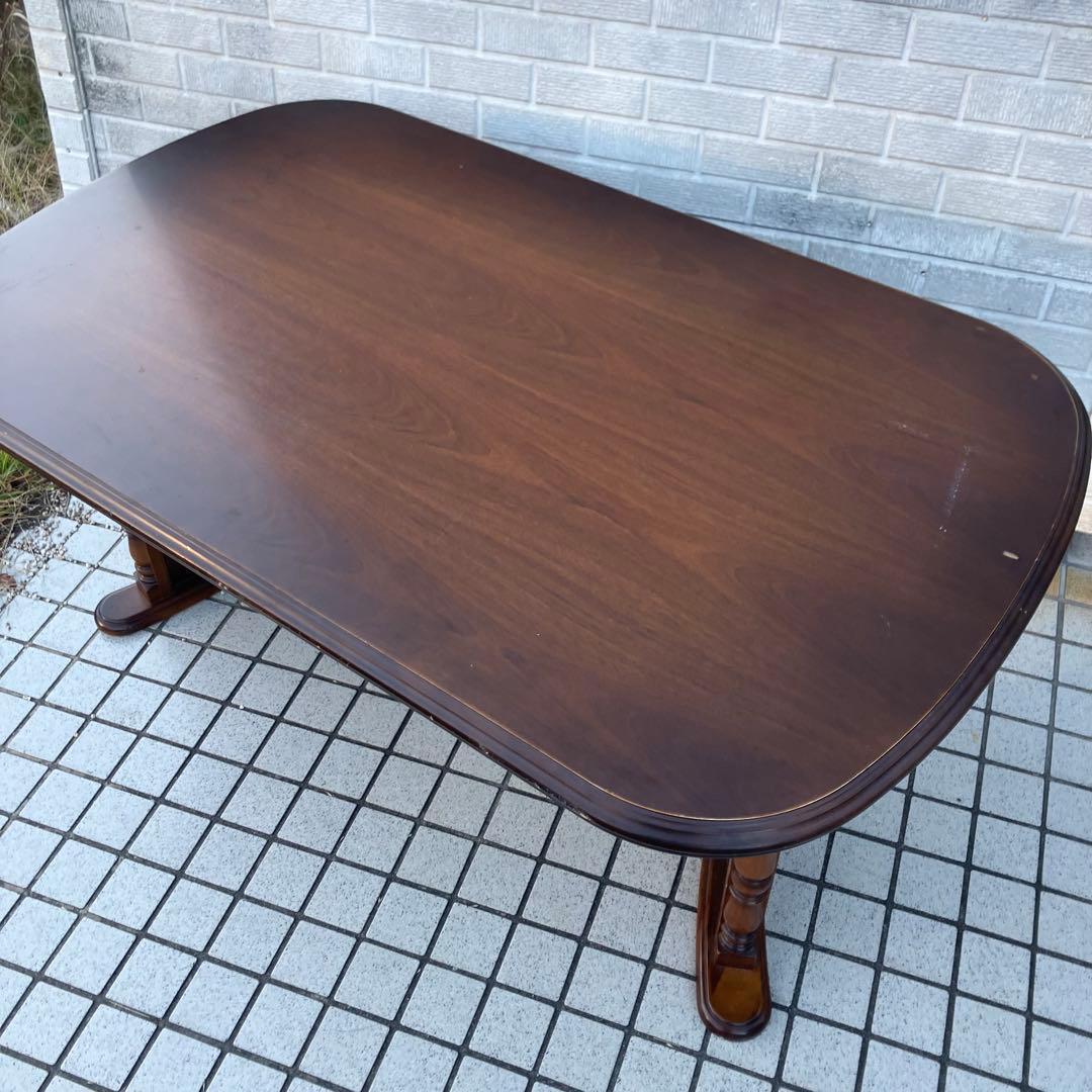 北欧レトロ カリモク 大型 木製ダイニングテーブル ビンテージ ヴィンテージ