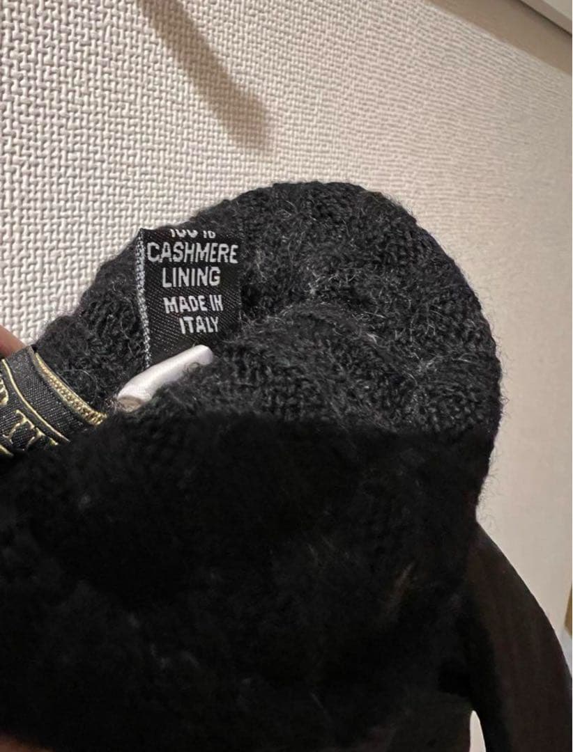 【新品未使用】12万円 革手袋 内側カシミア