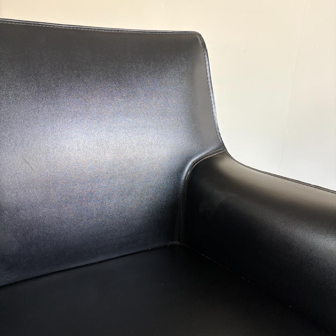 コルター レザー ダイニング アームチェア 総革