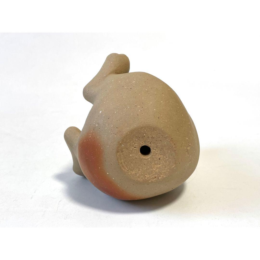 陶芸家　藤原康　備前焼　卯置物　兎　うさぎ　ウサギの置物　干支置物