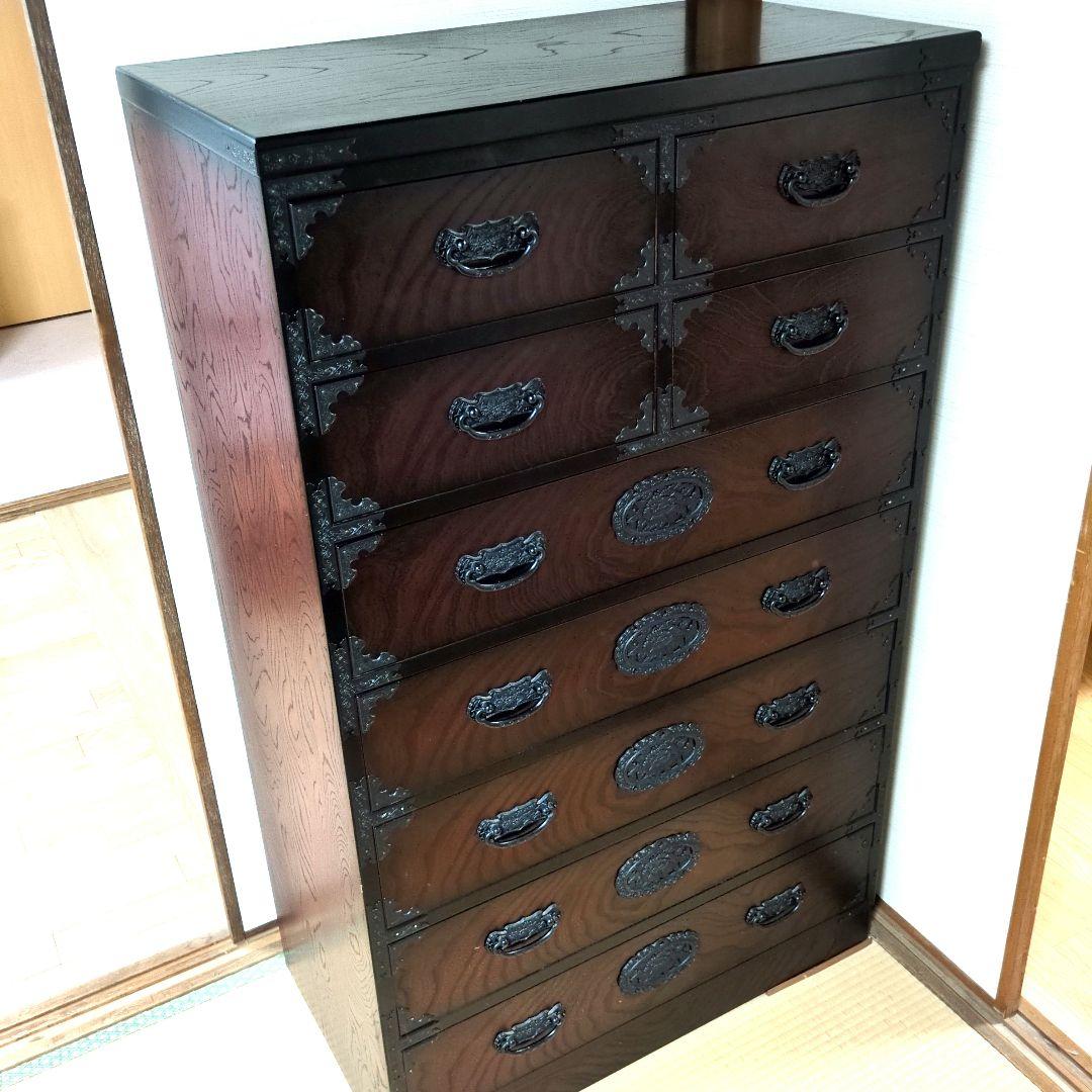 民芸たんす 134㌢高 アンティーク家具 和箪笥