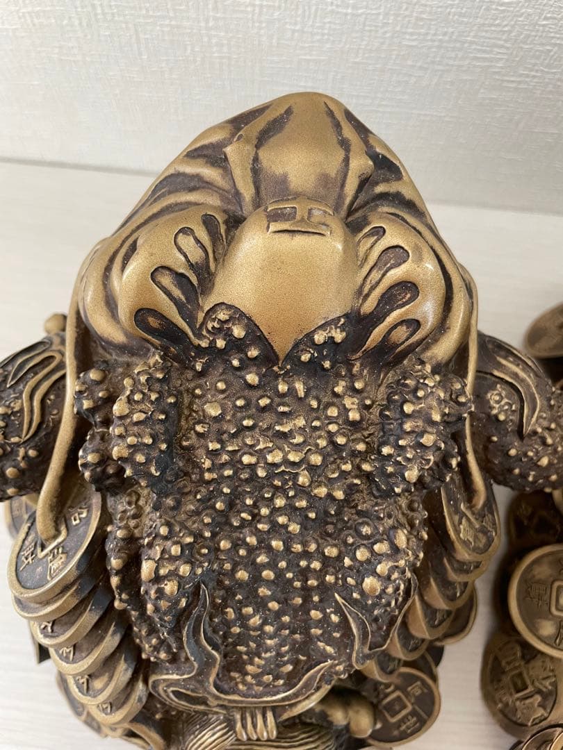 カエル　置物　縁起物　風水