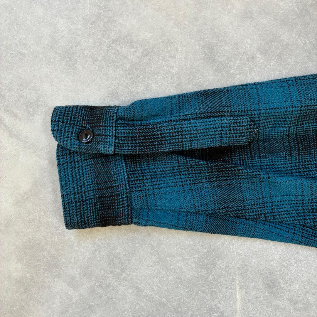 【超美品】BIG MIKE ビッグマイク オンブレチェック ヘビーネルシャツ L