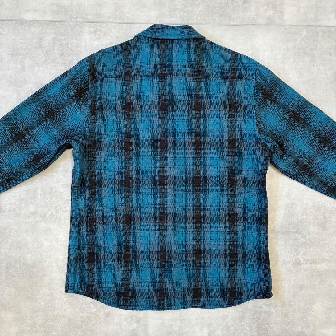 【超美品】BIG MIKE ビッグマイク オンブレチェック ヘビーネルシャツ L