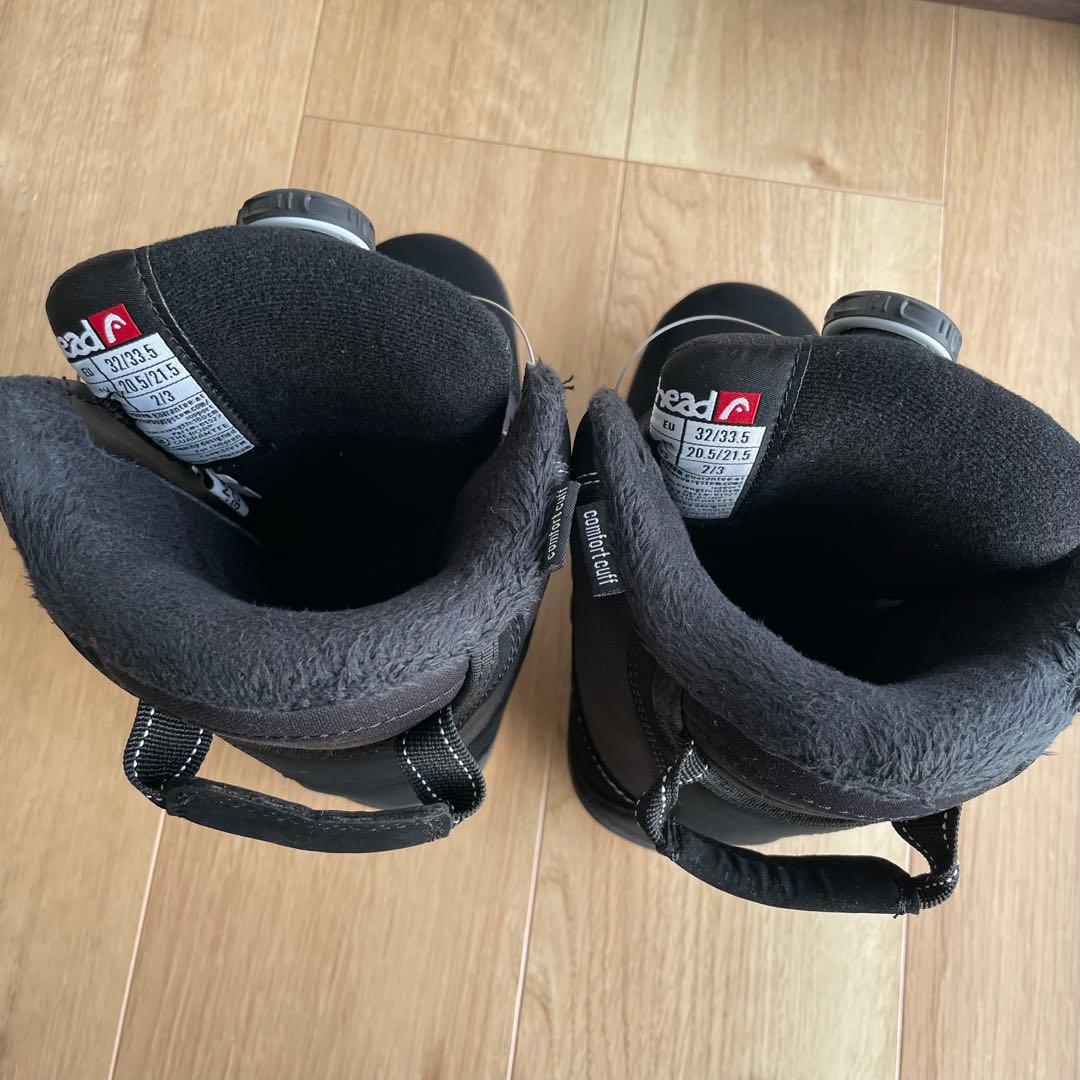 head 子ども用スノーボードブーツ ブラック　BOA 20.5-21.5