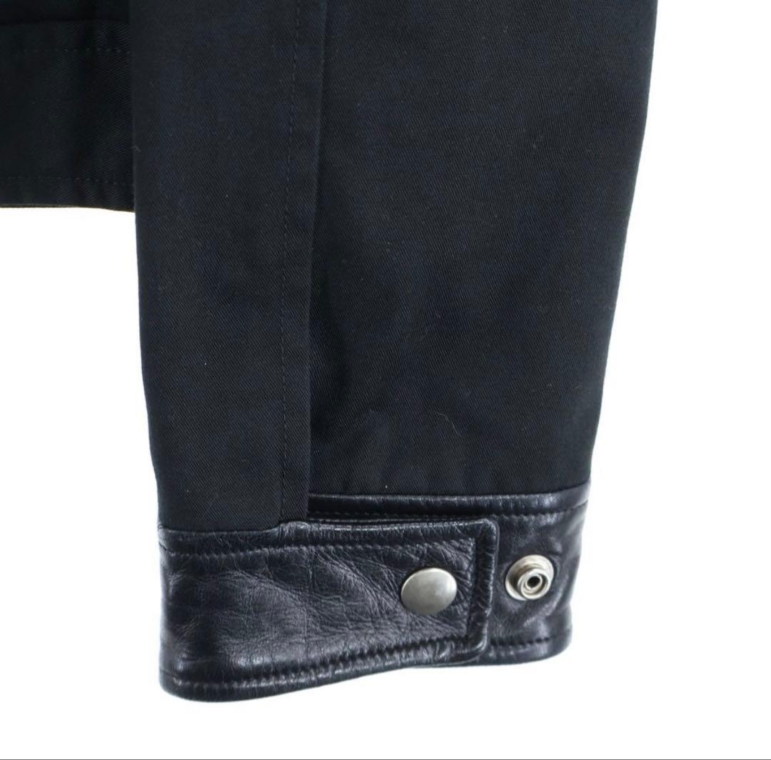 m*u様 13SS エディ期 レザー切り替えジップアップジャケット サンローラン