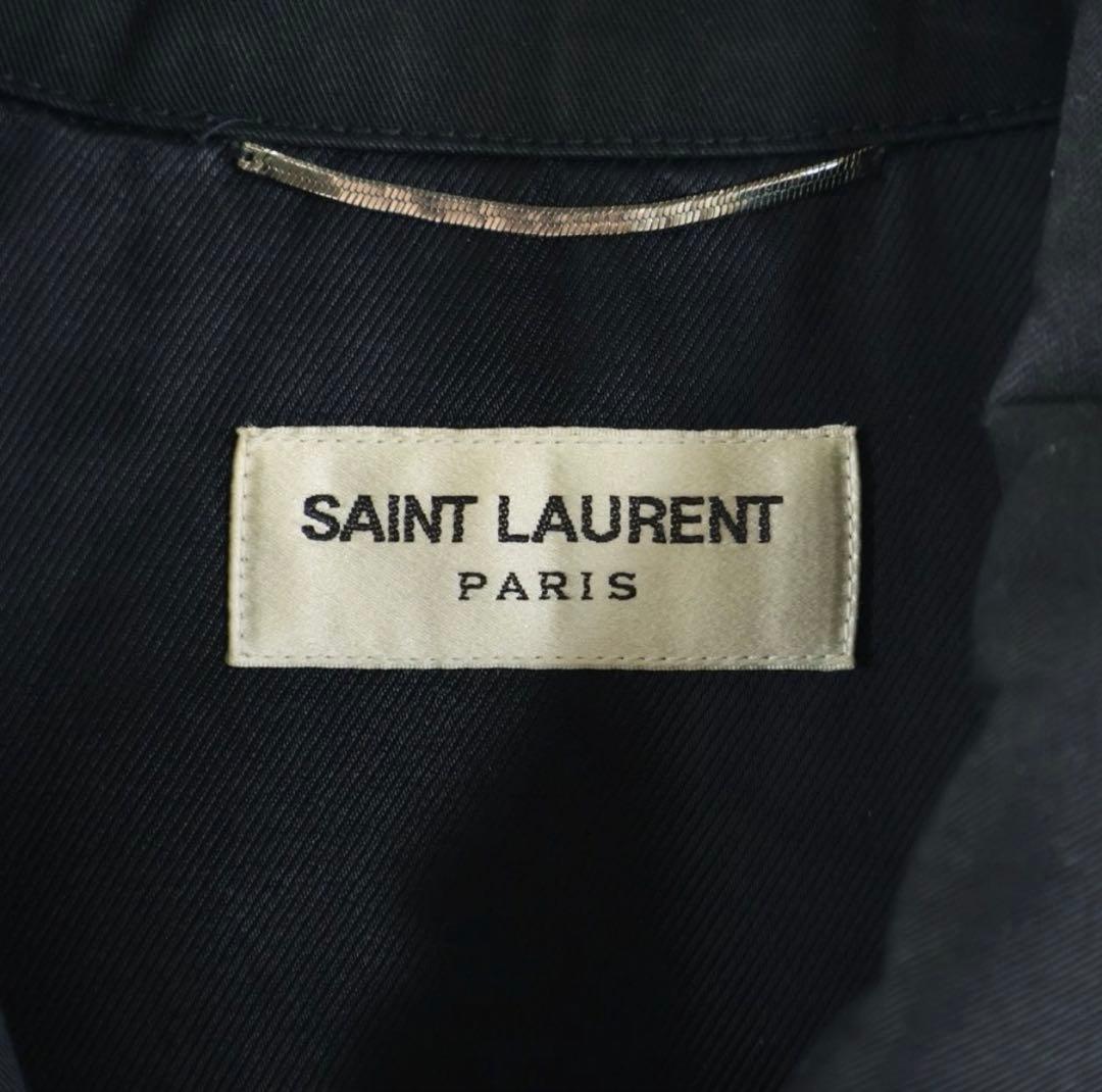 m*u様 13SS エディ期 レザー切り替えジップアップジャケット サンローラン