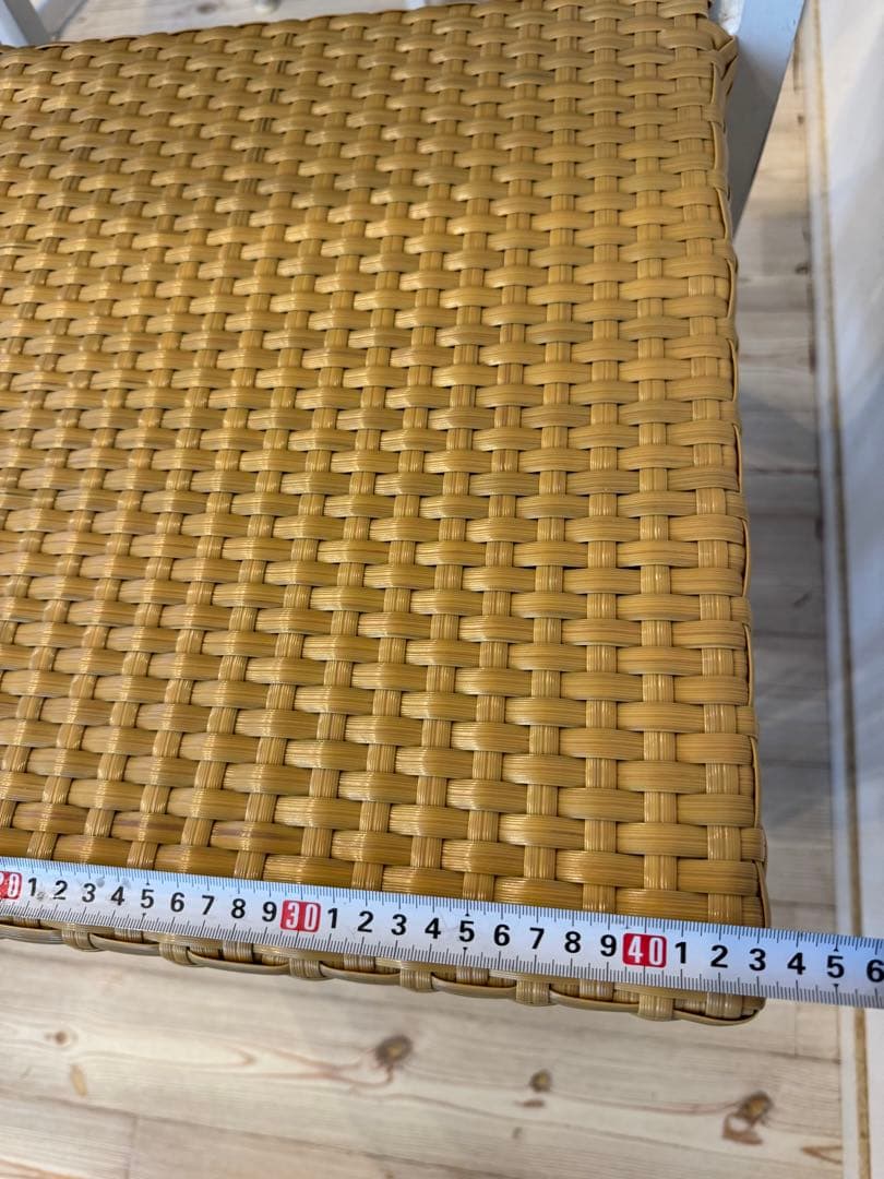 ラタン調スタッキングチェア 4脚セット テラス ガーデンチェア③