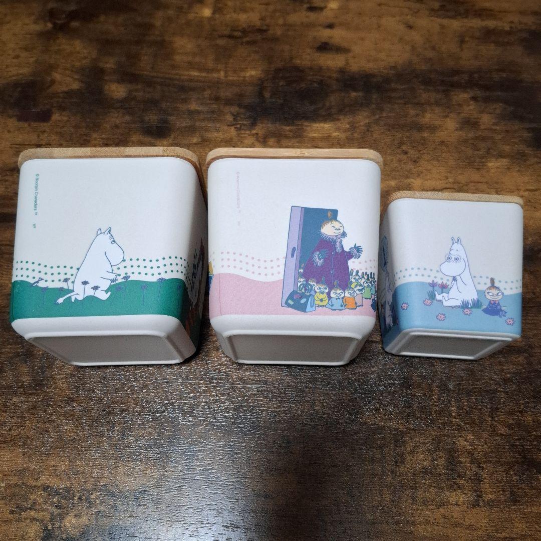 ムーミン 保存容器 3個セット バンブーコンテナ
