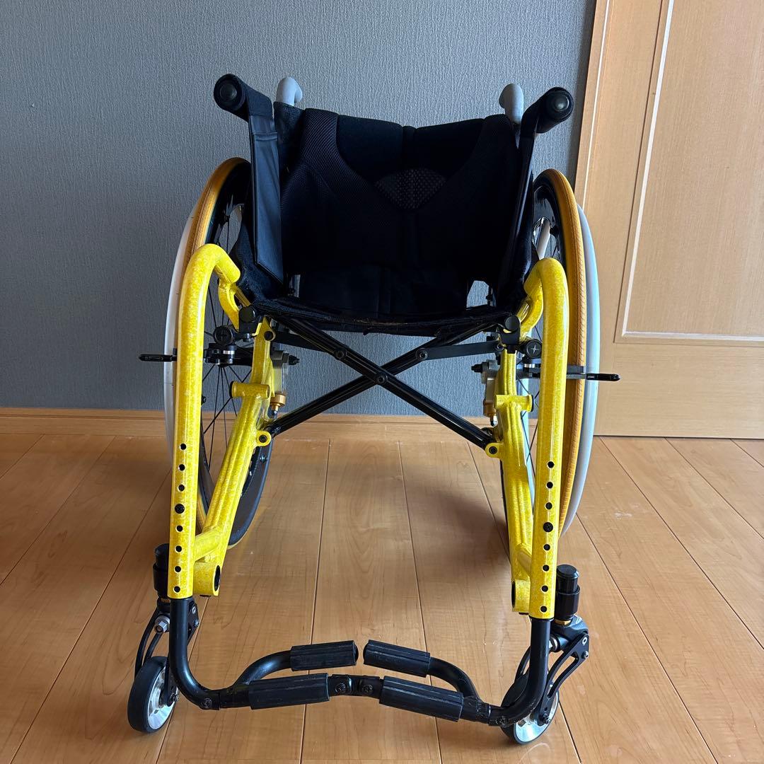自走用車椅子 OX ZZR イエロー アルミフレーム