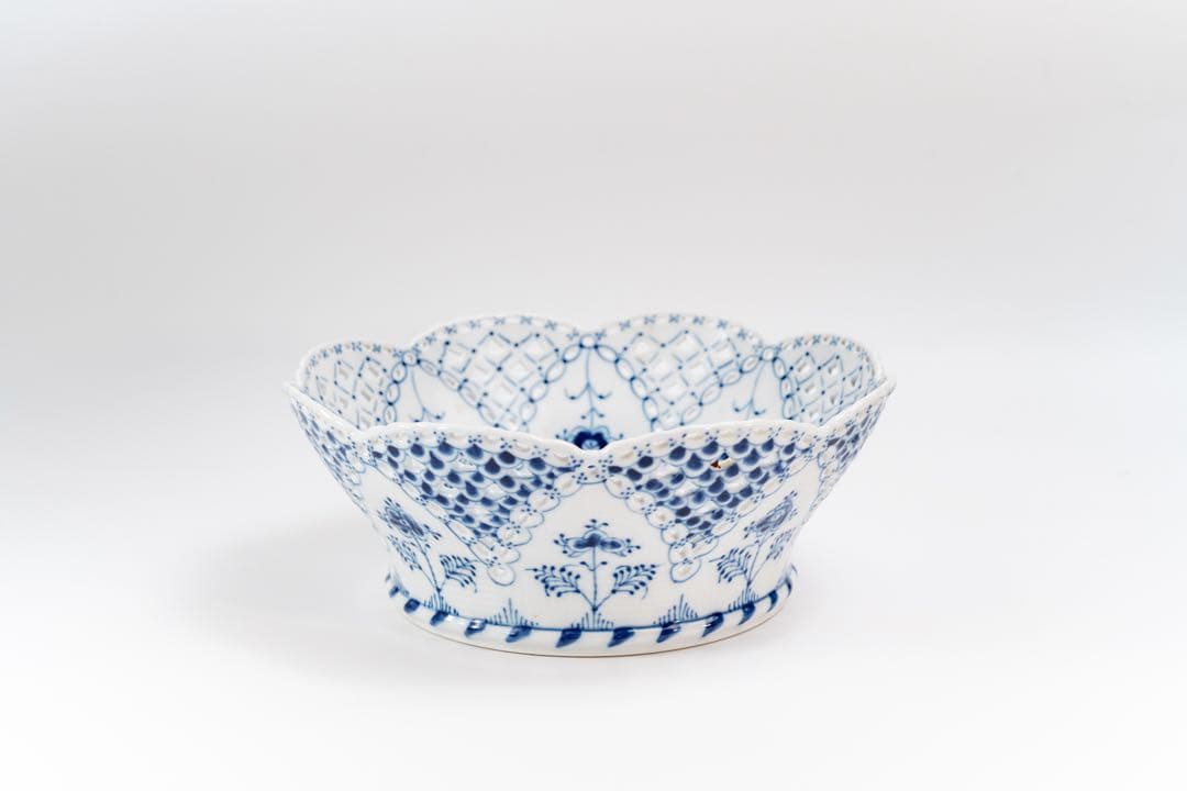 ロイヤルコペンハーゲン ブルーフルーテッド フルレース ダブルレース ボウル