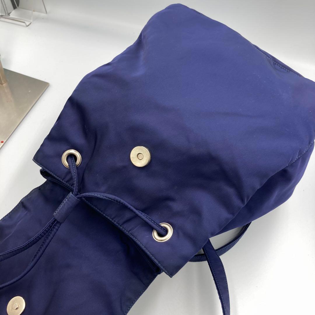 ！極美品！　PRADA プラダ　バックパック　リュック　ネイビー