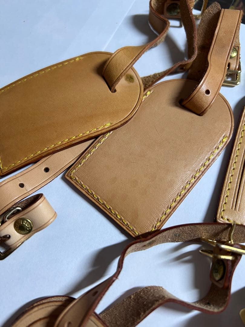 LOUIS VUITTON ネームタグ ネームタグ　ヌメ革　12点セット