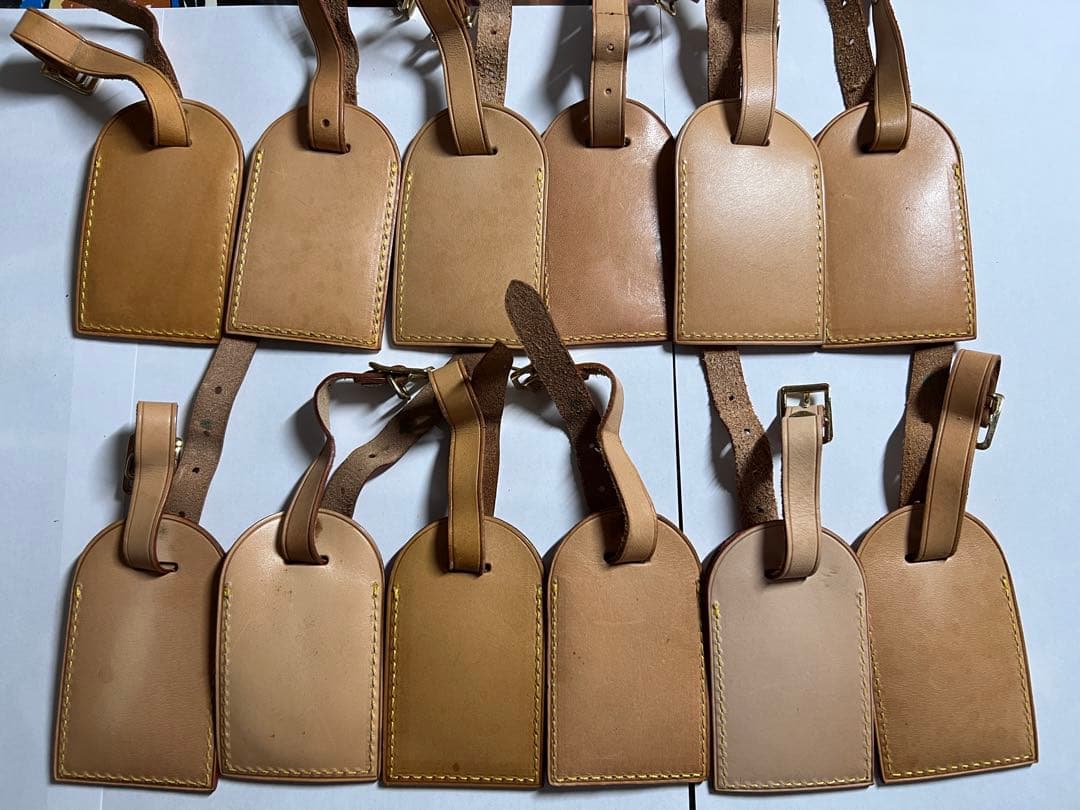 LOUIS VUITTON ネームタグ ネームタグ　ヌメ革　12点セット