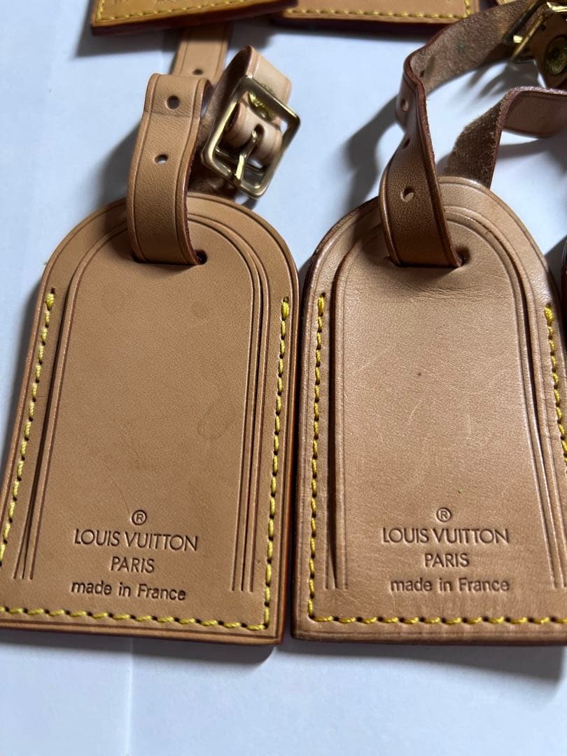 LOUIS VUITTON ネームタグ ネームタグ　ヌメ革　12点セット