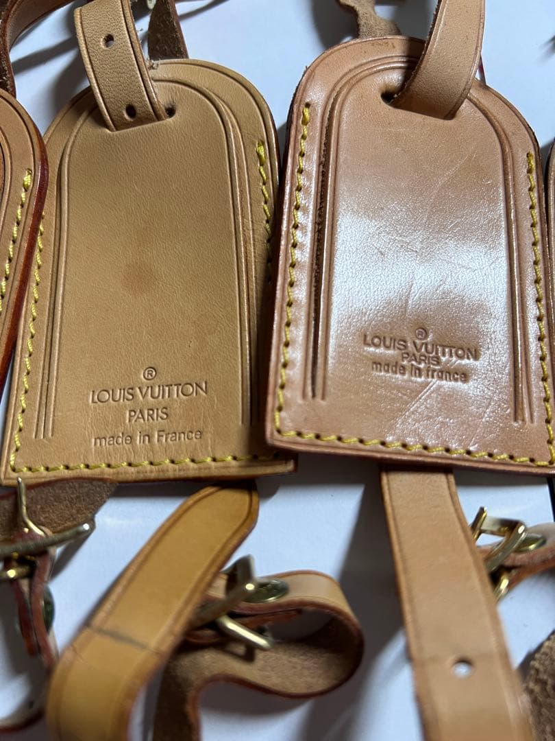 LOUIS VUITTON ネームタグ ネームタグ　ヌメ革　12点セット