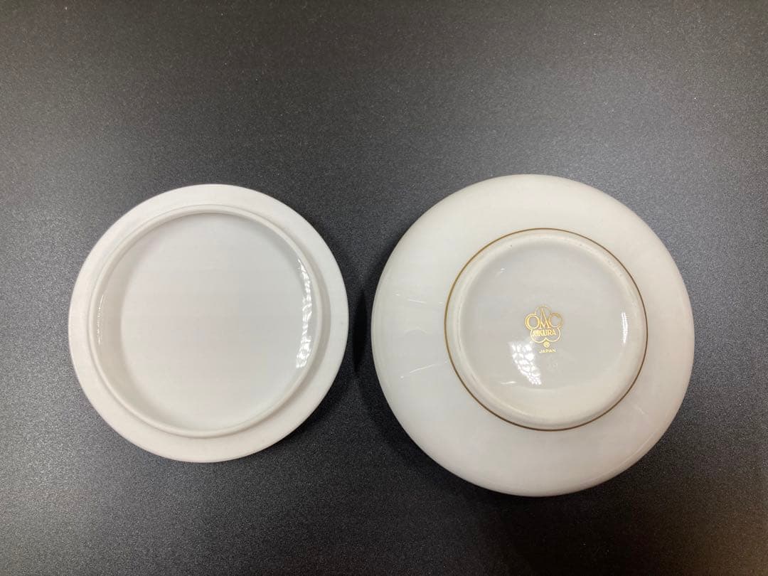 大倉陶園 金蝕ぶどう ボンボニエール　希少品　茶器　小物入れ　ボンボニエーレ