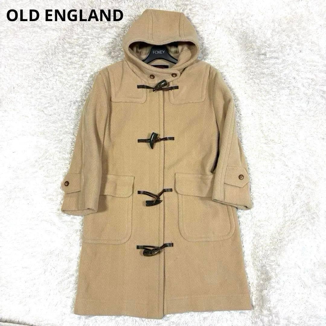 OLD ENGLAND ヘリンボーン　ダッフルコート　ベージュ