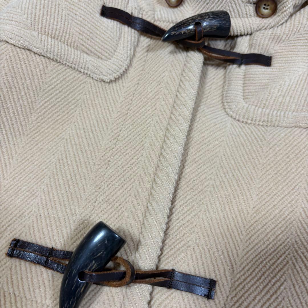 OLD ENGLAND ヘリンボーン　ダッフルコート　ベージュ