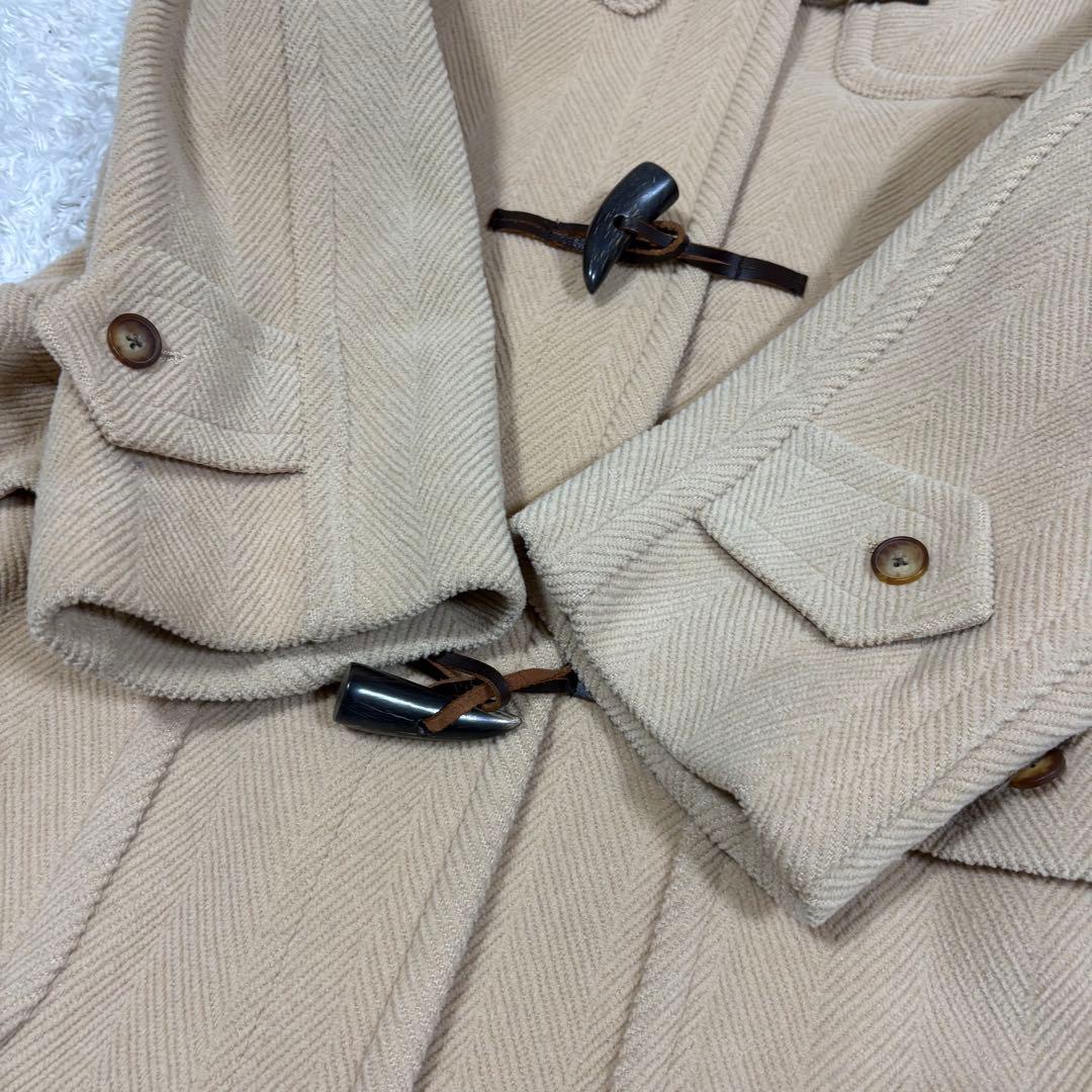 OLD ENGLAND ヘリンボーン　ダッフルコート　ベージュ