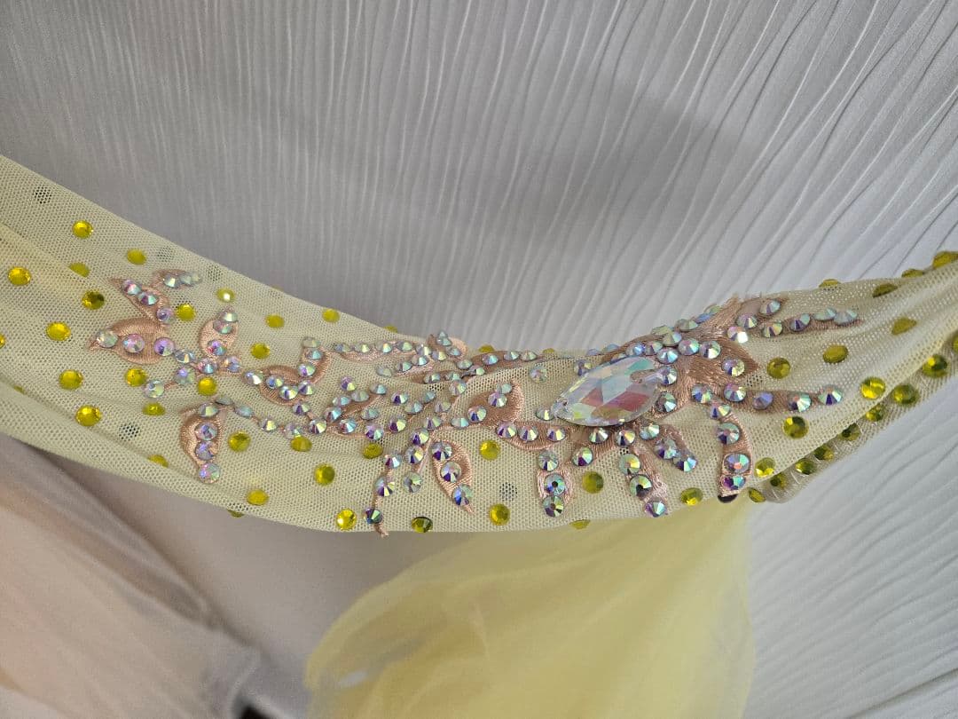 難あり☆社交ダンス用オフショルダードレス