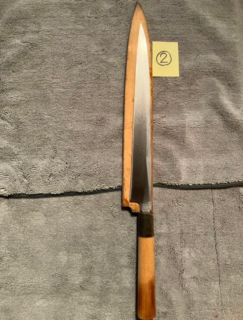 正本総本店　本霞　玉白鋼　柳刃刺身包刀　270mm