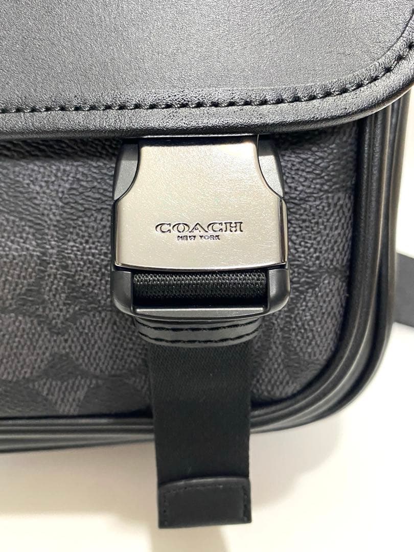 coach コーチレーサー メッセンジャー・シグネチャー キャンバス