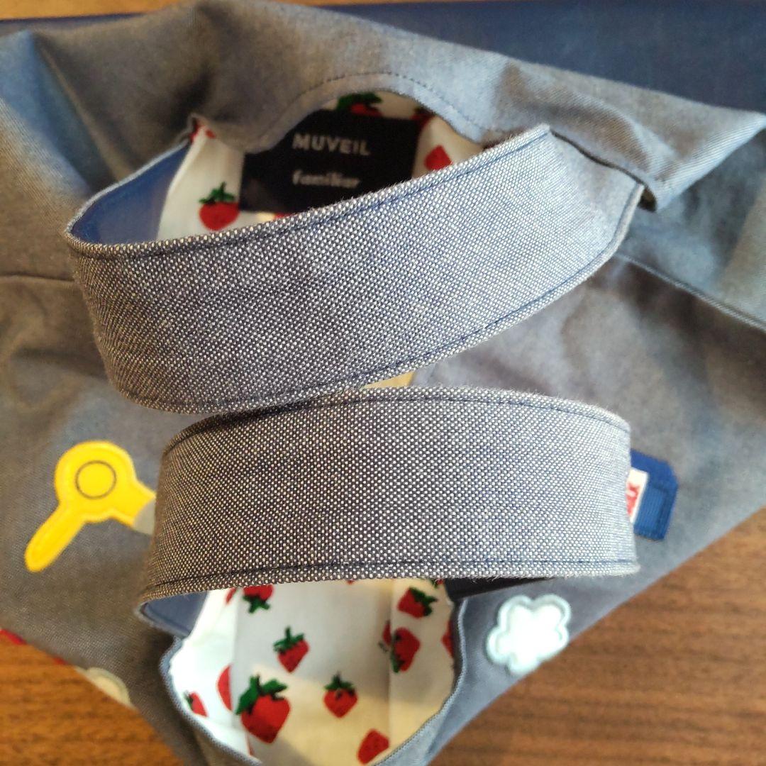 ファミリア×ミュベール コラボ限定品 デニム トートバッグ あらいぐま