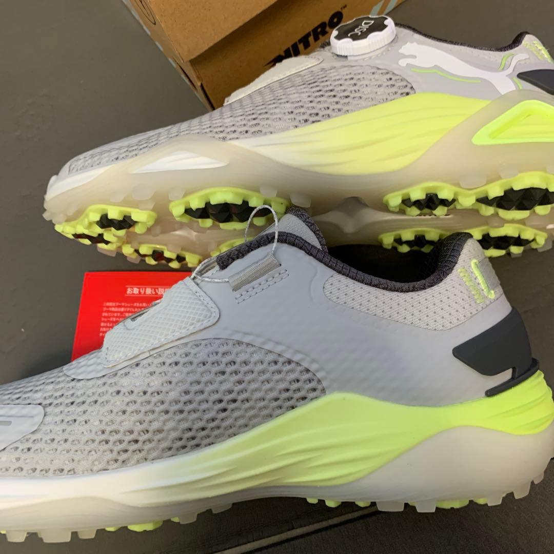 PUMA GOLF ☆プーマニトロ ゴルフシューズ ☆グレー/イエロー